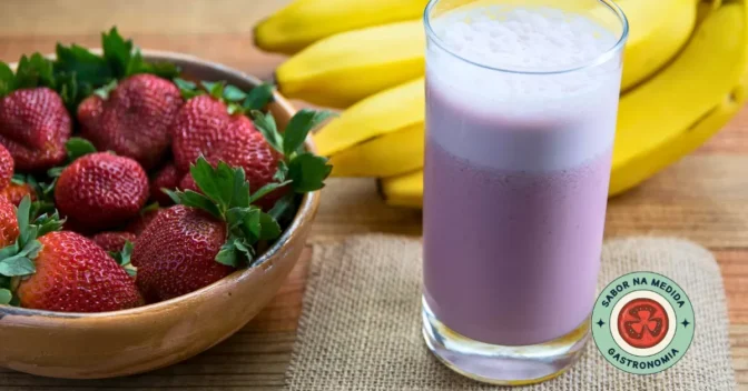 Gastronomia: Smoothie de Morango e Banana