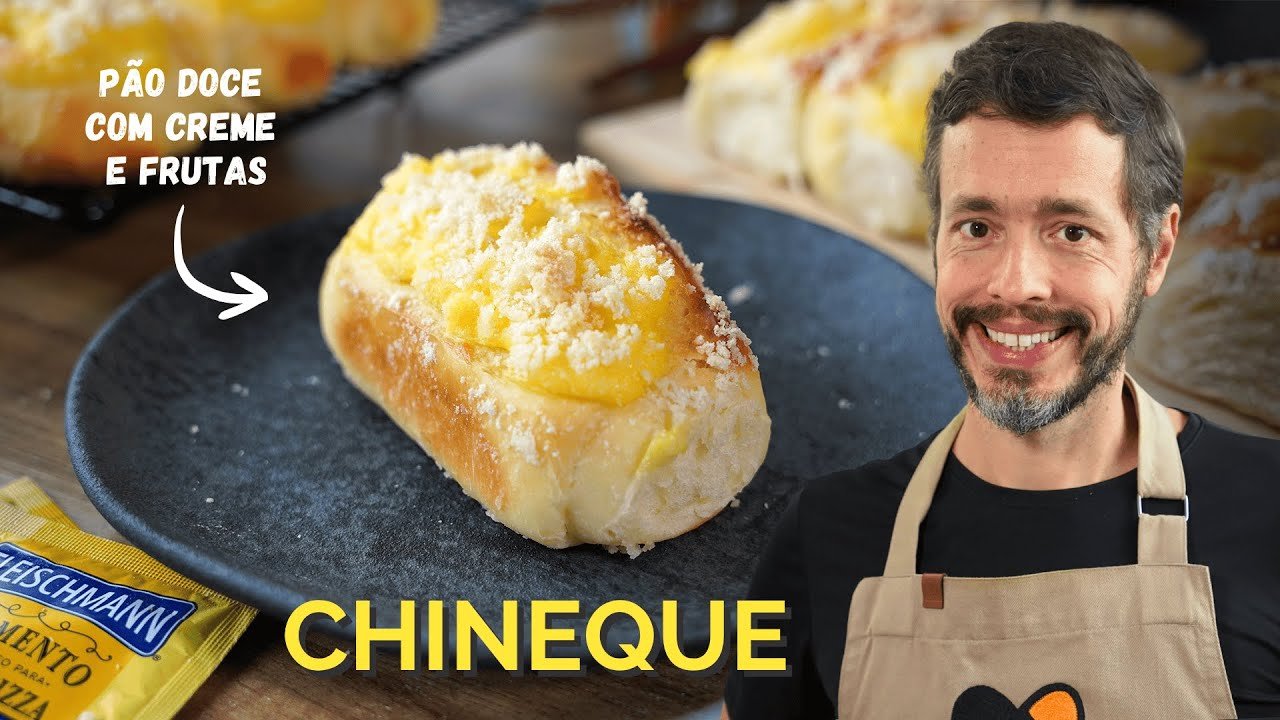 Gastronomia: Chineque com Creme, Frutas e Farofa Doce: Receita de Pão Doce Caseiro Tradicional 