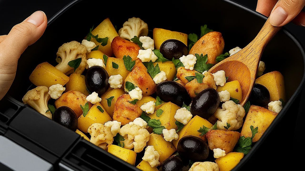 Frango: Frango com Legumes no Airfryer: Receita Saudável e Suculenta com Zucchini e Feta 