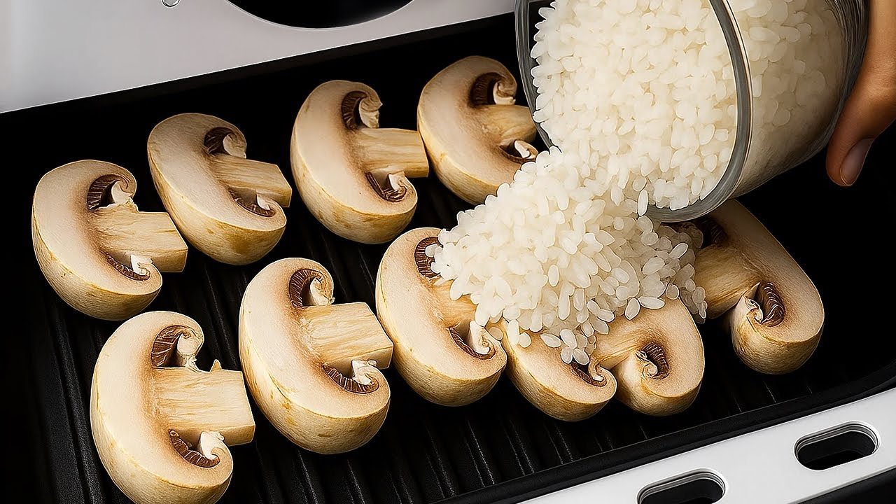 Como Fazer Arroz na Airfryer com Legumes, Cogumelos e Toque Secreto 