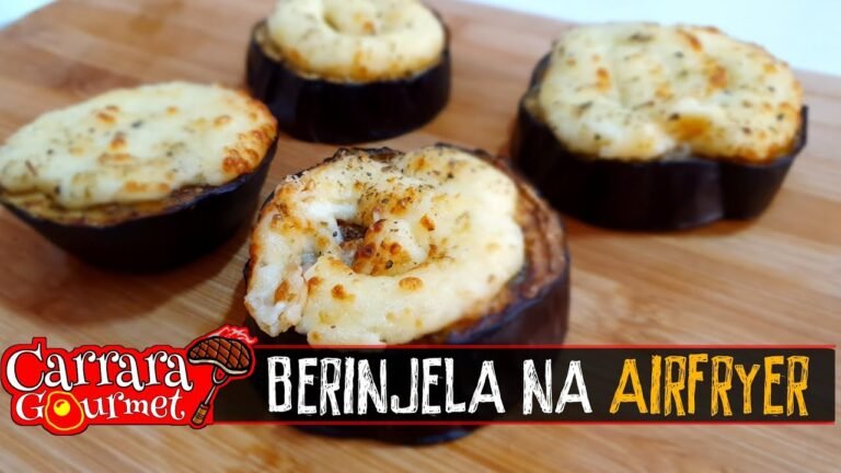 Berinjela Recheada na Air Fryer com Catupiry Cremoso