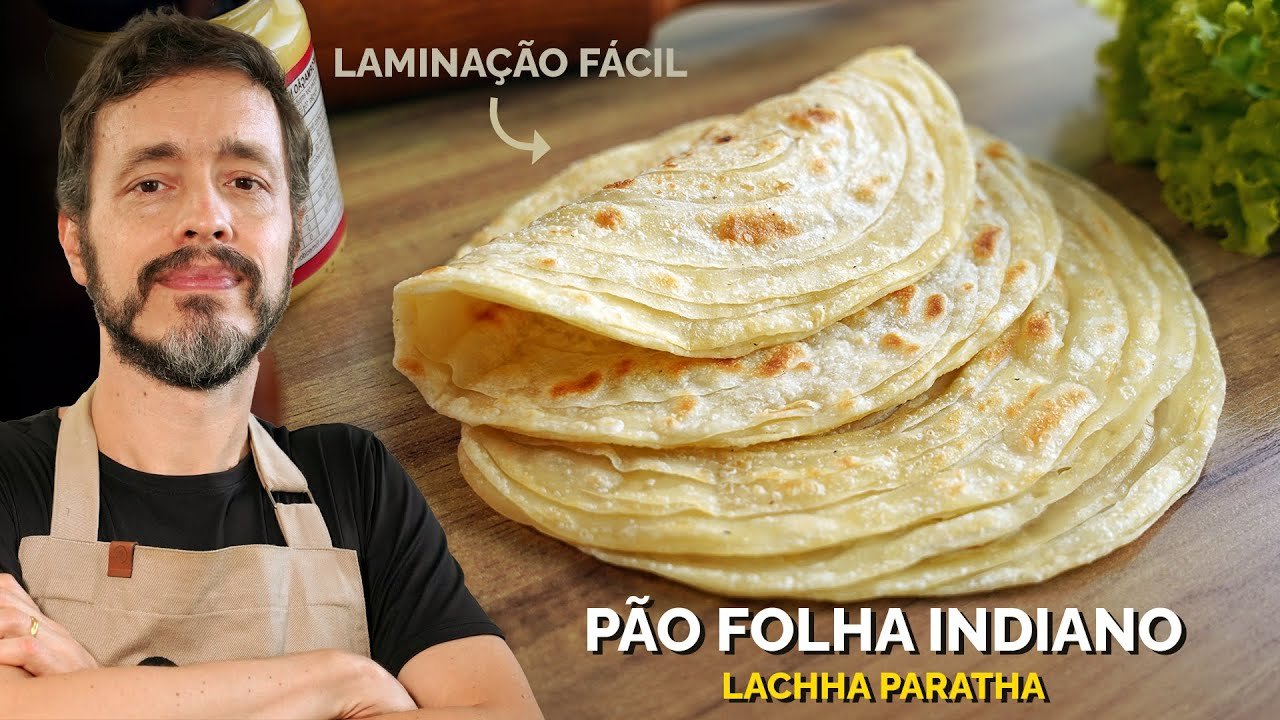 Paratha Indiano Laminado na Frigideira com Manteiga: Receita Fácil e Crocante 