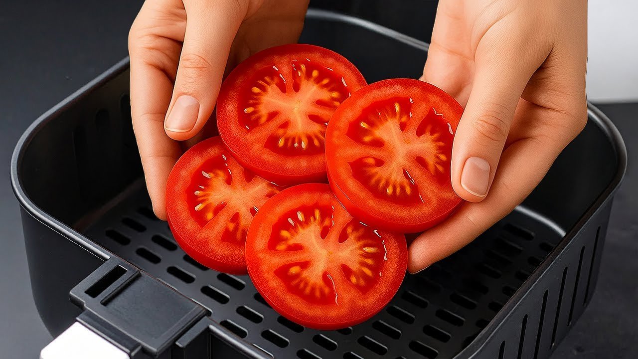 Tomate Recheado no Airfryer com Atum, Ovos e Queijo: Receita Fácil e Saborosa 