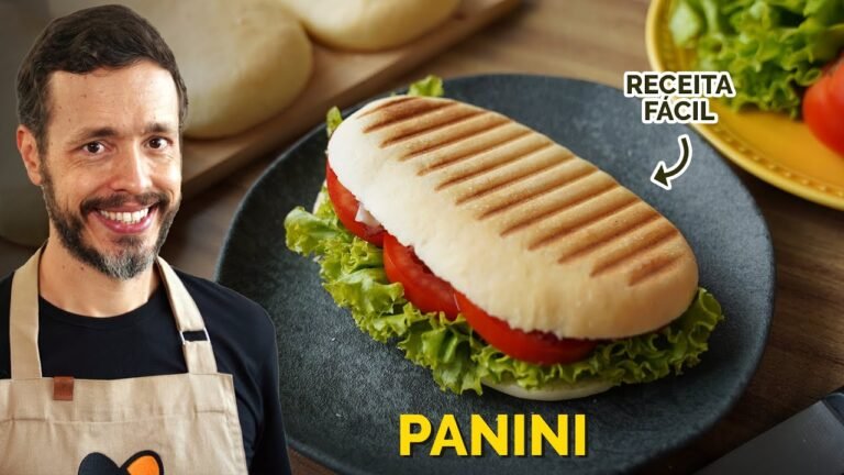 Panini Caseiro Fácil: Receita de Pão Italiano Macio para Sanduíche na Chapa
