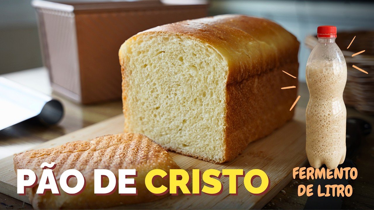 Como Fazer Pão de Cristo de Longa Fermentação com Fermento de Litro 