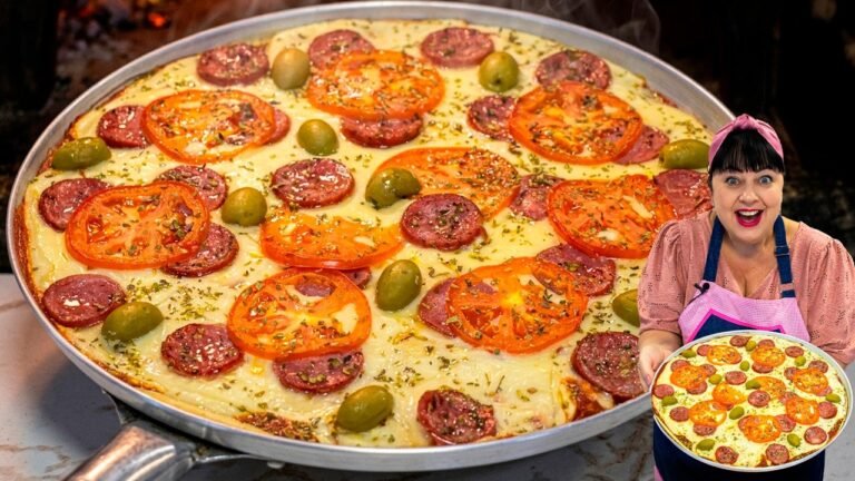 Pizza de Liquidificador Rápida e Fácil: Pronta em 30 Minutos para a Família