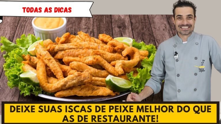 Como Fazer Isca de Peixe Empanada Crocante com Molho de Limão Cremoso