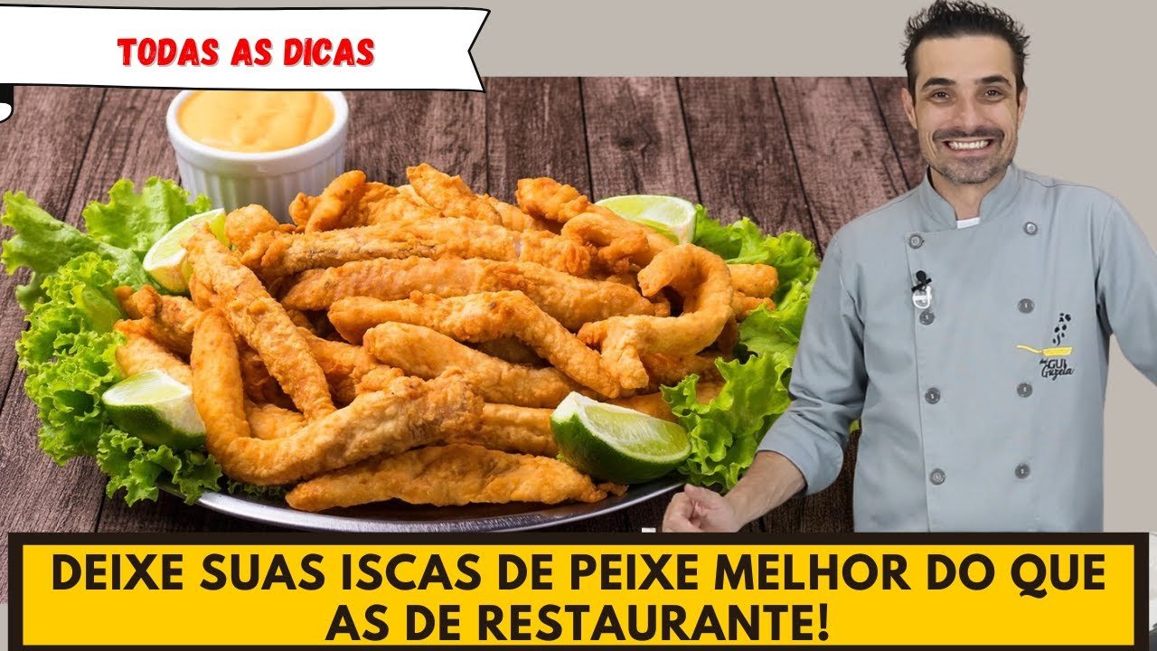 Como Fazer Isca de Peixe Empanada Crocante com Molho de Limão Cremoso 
