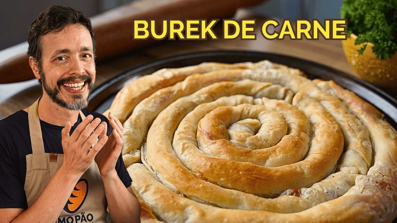 Como Fazer Burek de Carne Crocante com Massa Ultra Fina 
