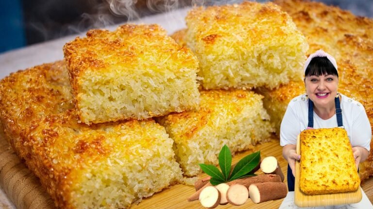 Como Fazer Bolo de Mandioca Cremoso com Coco e Queijo: o Tradicional Bolo Mané Pelado