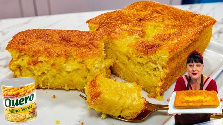 Como Fazer Bolo de Pamonha Cremoso no Liquidificador com Milho de Lata