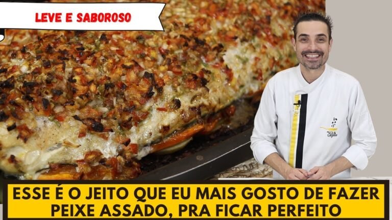 Como Fazer Peixe Assado com Legumes na Brasa do Forno Perfeito