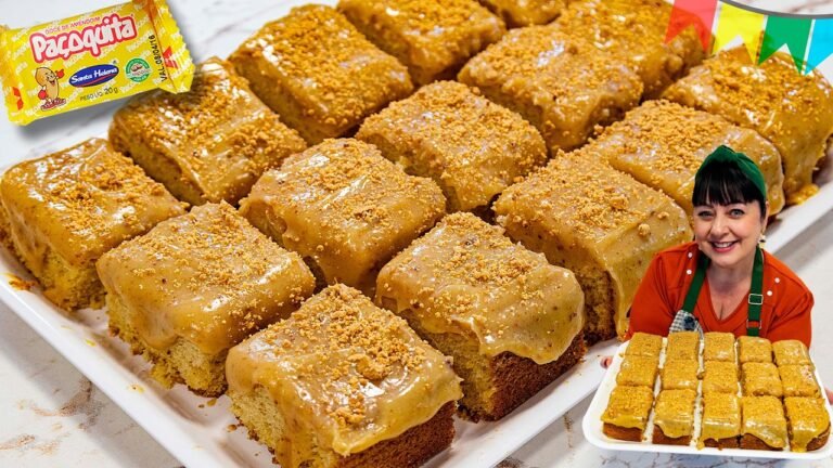 Como Fazer Bolo de Paçoca Molhadinho no Liquidificador para Festa Junina