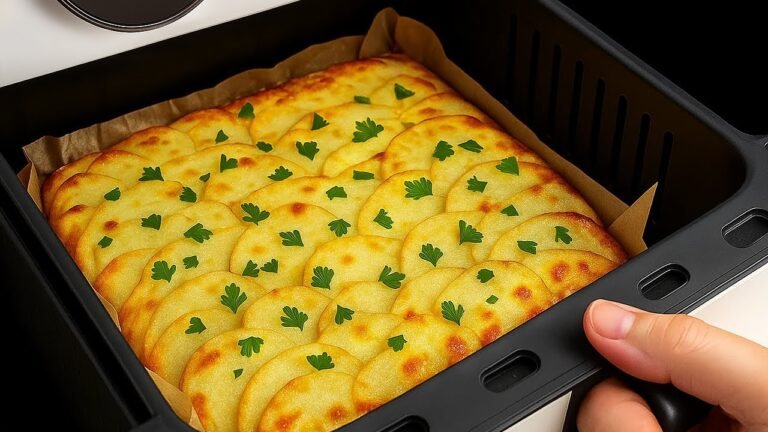 Batata na Airfryer com Ovos, Presunto e Mozzarella: Receita Cremosa e Fácil