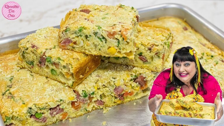 Como Fazer Torta Salgada Caipira de Festa Junina com Recheio Sem Fogão