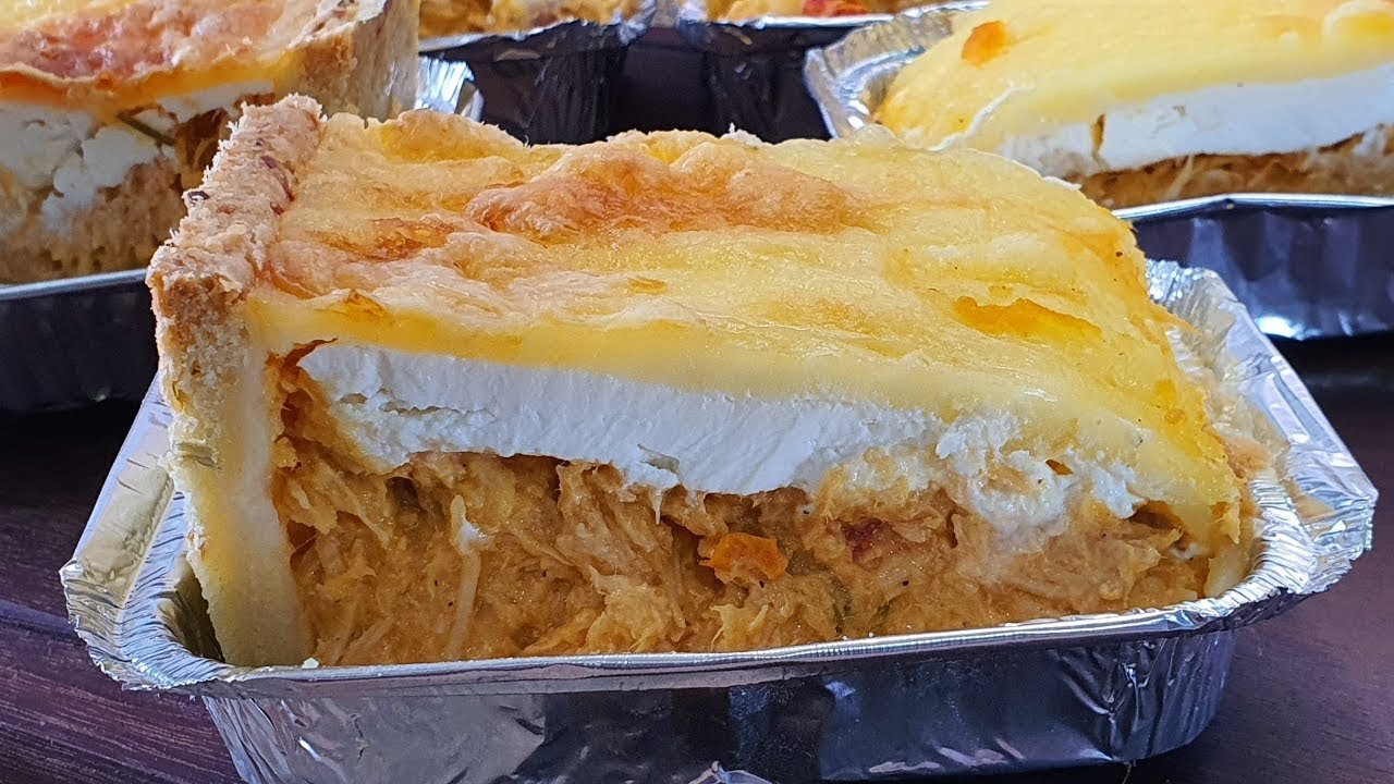 Como Fazer Empadão de Frango Sem Tampa Cremoso e Bem Recheado 