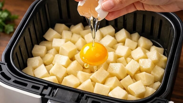 Omelete de Batata na Air Fryer com Queijo: Crocante por Fora e Cremosa por Dentro