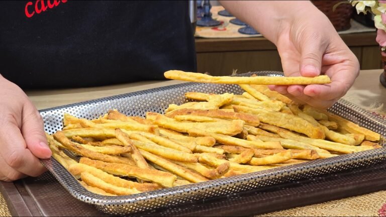 Como Fazer Palitos Crocantes de Cebola e Queijo no Forno