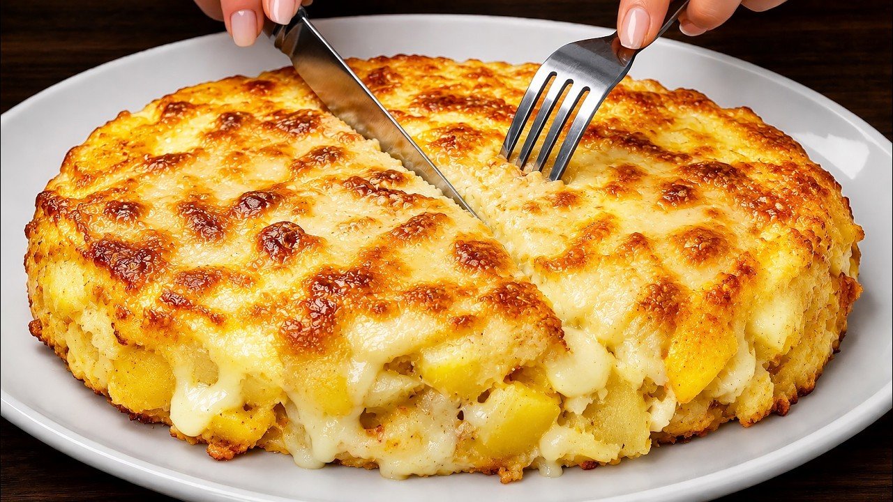 Batata Crocante na Air Fryer com Recheio Cremoso e Queijo Gratinado 
