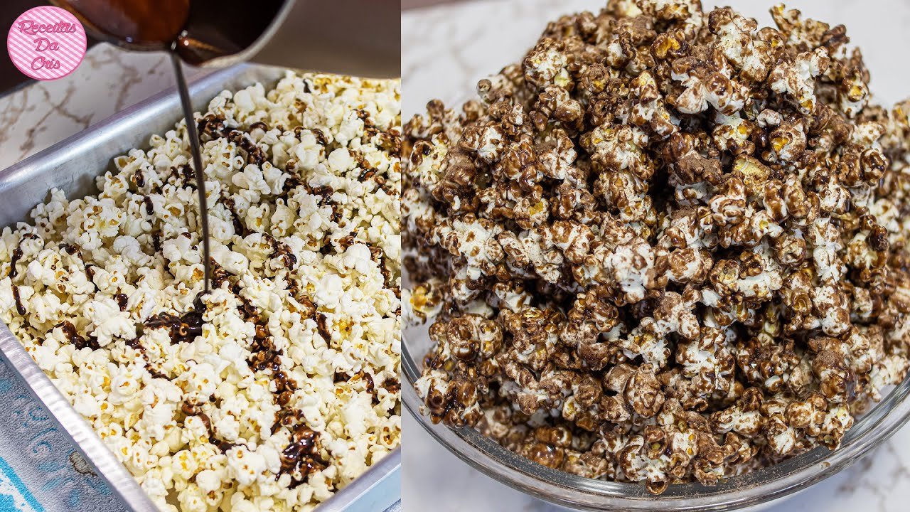 Pipoca Doce de Nescau Sem Pipoqueira: Nunca Queima e Fica Crocante 