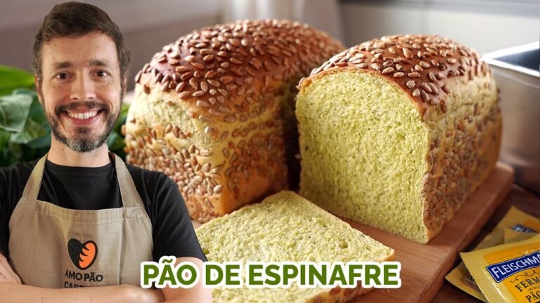 Pão de Espinafre Caseiro com Crosta de Sementes de Girassol: Receita Nutritiva e Macia