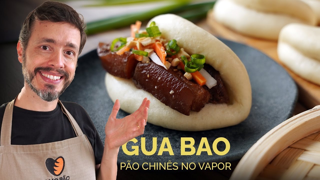 Gua Bao Chinês Caseiro: Receita Fácil de Pão Cozido no Vapor 
