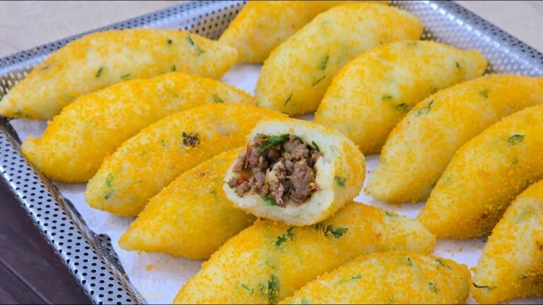 Bolinho de Mandioca Recheado com Carne Moída: Receita Fácil e Crocante da Vovó