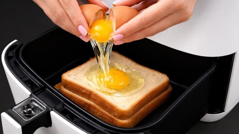 Sanduíche de Ovo na Air Fryer com Queijo e Salsicha: Rápido, Cremoso e Irresistível
