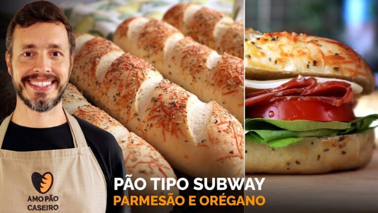 Como Fazer Pão de Parmesão e Orégano Tipo Subway: Baguete Macia e Caseira