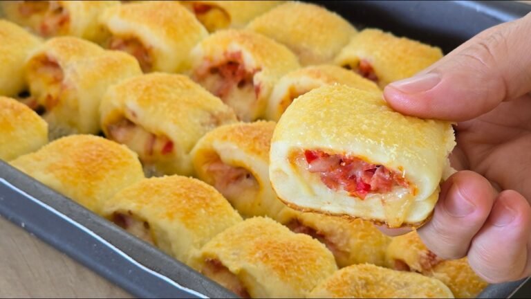 Como Fazer Enroladinho de Queijo e Presunto Sem Sova, Fácil e Lucrativo
