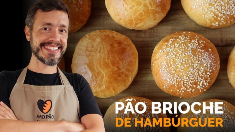 Como Fazer Pão Brioche de Hambúrguer Caseiro: Macio, Fofinho e Perfeito para Lanches