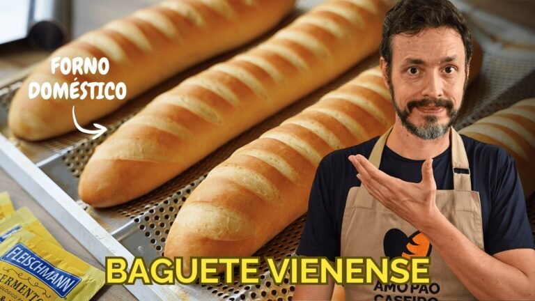 Baguete Vienense Caseira: Receita Fácil, Macia e Sem Forno Profissional