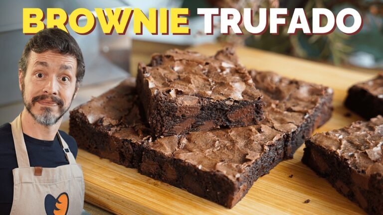 Brownie Trufado com Casquinha Brilhante e Miolo Molhadinho