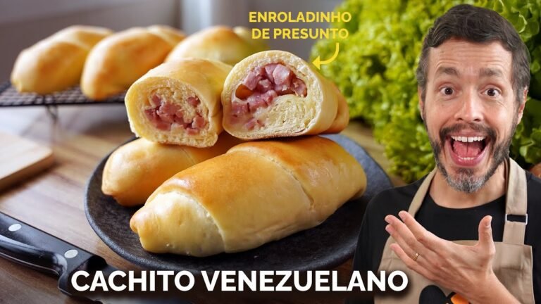 Como Fazer Cachito Venezuelano Recheado com Presunto e Massa Macia