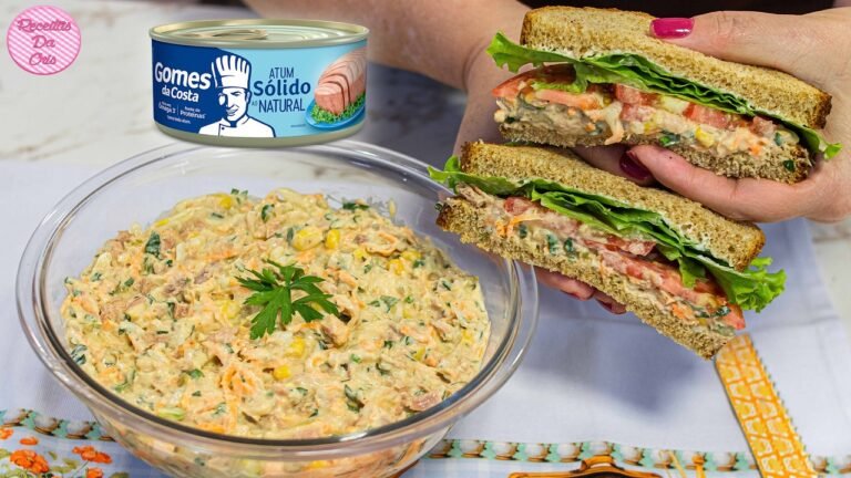 Como Fazer Patê de Atum Super Cremoso para Sanduíche Natural, Torradas e Lanches