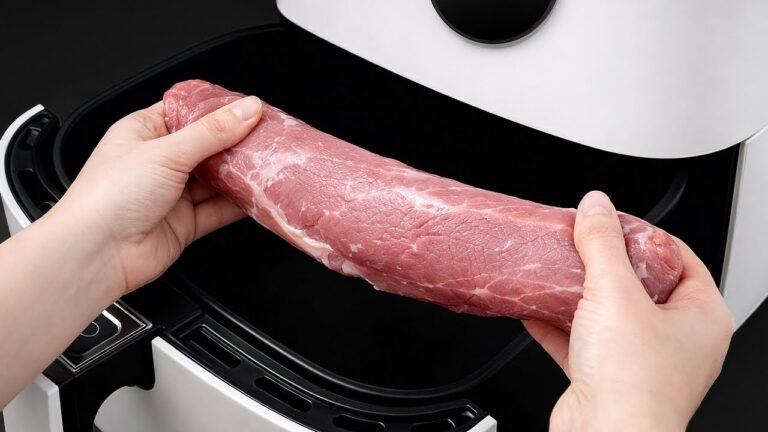 Lombo Suíno na Air Fryer com Bacon Crocante e Legumes Assados