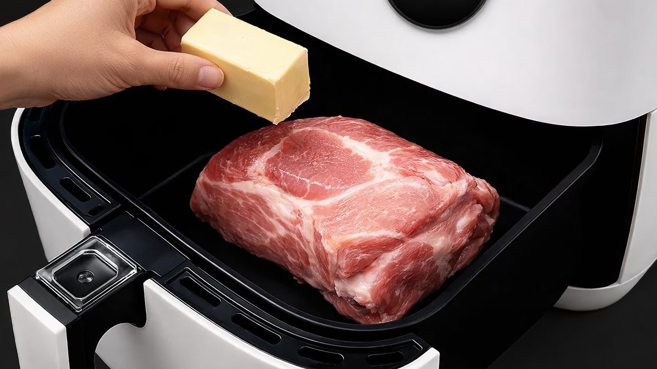 : Como Fazer Pernil Suíno na Air Fryer com Batatas Crocantes e Recheio de Ameixa 