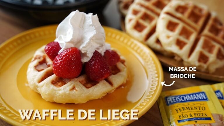 Waffle de Liege Caseiro: Receita Belga com Massa de Brioche e Açúcar Perolado