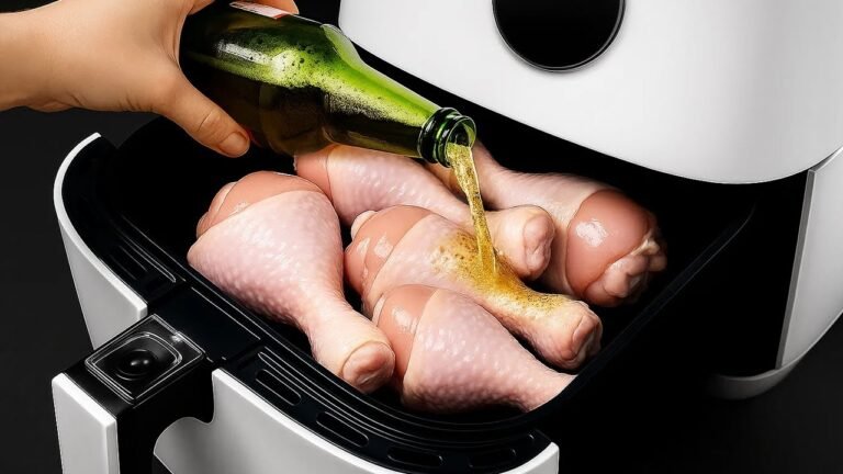 Frango Crocante na Air Fryer com Marinada de Cerveja e Molho Agridoce
