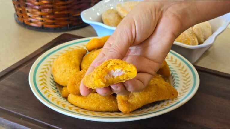 Como Fazer Risole Caseiro Fácil e Crocante de Presunto e Queijo