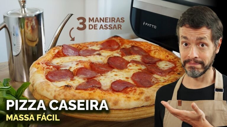 Como Fazer Pizza Caseira Perfeita com Massa Fácil e 3 Métodos de Assar