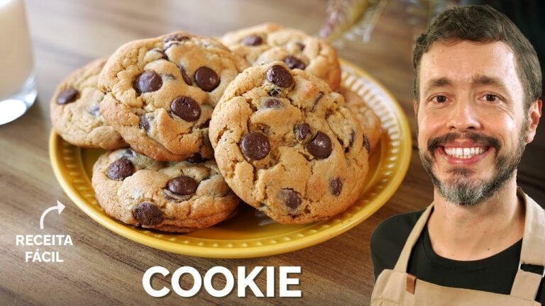 Cookie Americano Fácil: Receita Caseira com Gotas de Chocolate