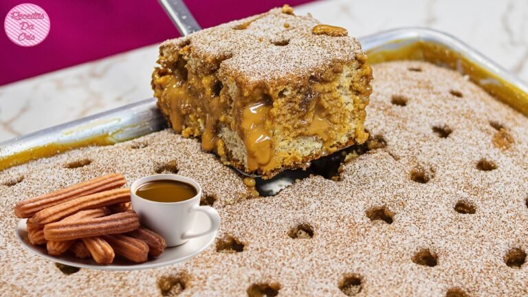 Bolo Churros de Doce de Leite Muito Recheado: Receita Fácil e Deliciosa