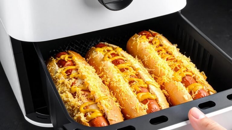 Como Fazer Hot Dog na AirFryer com Manteiga, Alho e Queijo Derretido
