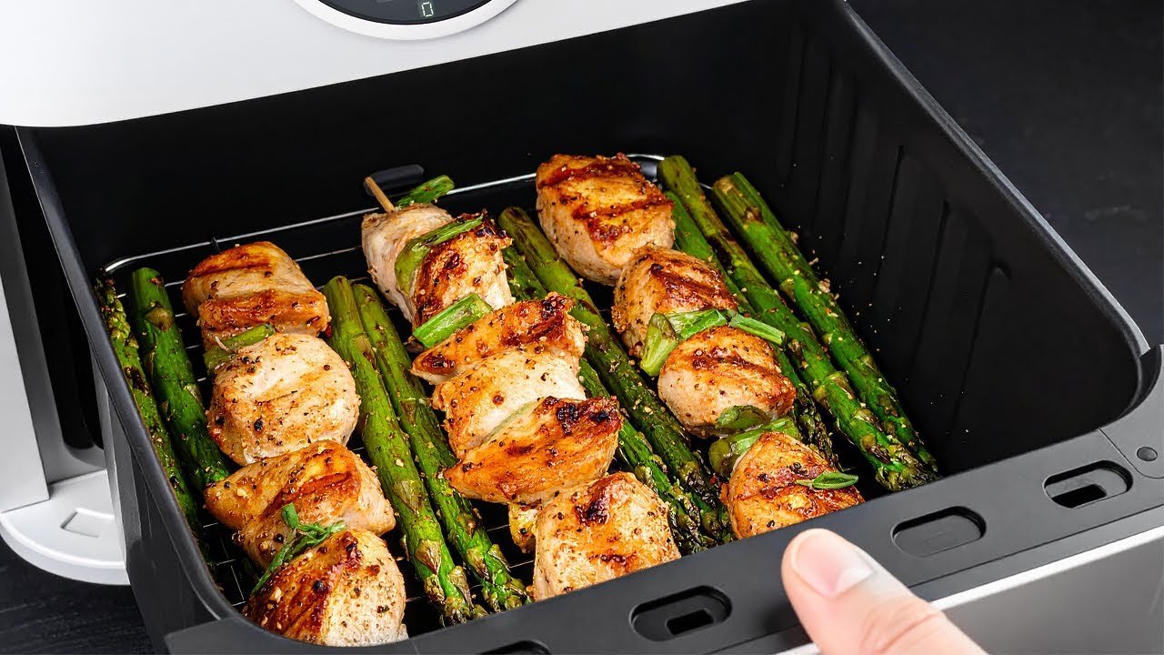 Como Fazer Frango com Aspargos na AirFryer: Receita Rápida, Saudável e Saborosa 