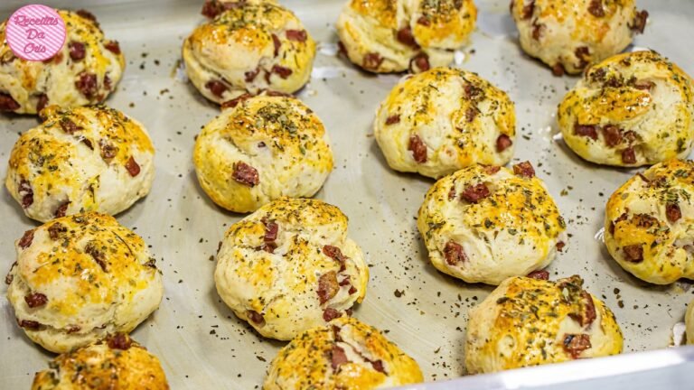 Pãozinho de Calabresa Fácil e Rápido Sem Esperar Crescer