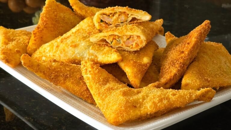 Como Fazer Pastel de Camarão Crocante com Requeijão Cremoso