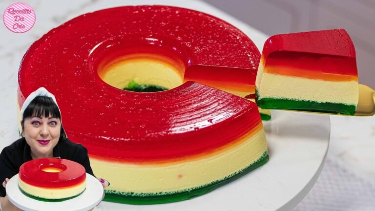 Como Fazer Gelatina com Recheio Cremoso Fácil e Rápida