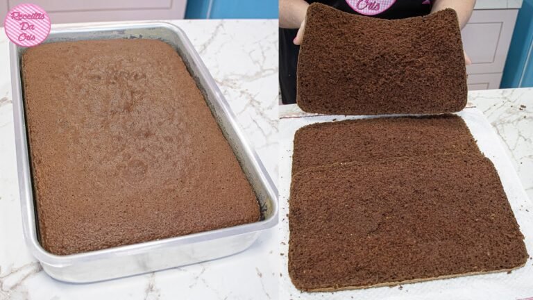 Como Fazer Bolo Pão de Ló de Chocolate Fofinho, Fácil e Rápido