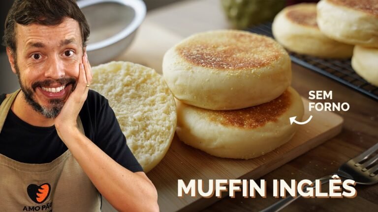 Como Fazer Muffin Inglês Caseiro na Frigideira: Pão Macio de Café da Manhã Sem Forno